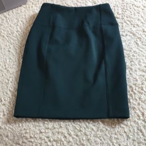 dark green skirt